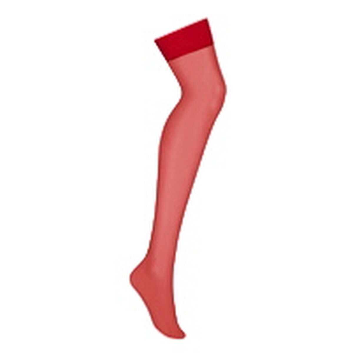 Calze con Reggicalze Obsessive OB1472 Rosso S/M